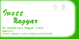 ivett magyar business card